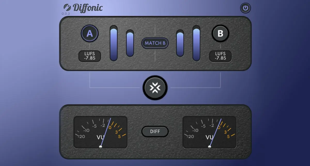 Diffonic Audio Comparison Plugin - Blind Test Tool with LUFS Matching