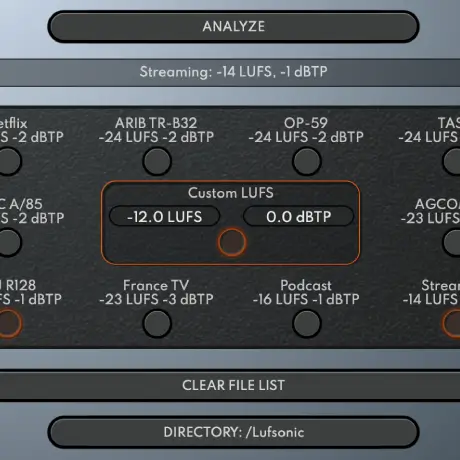 Lufsonic - Professional LUFS Audio Analysis Tool